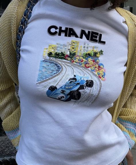 chanel monaco t shirt|pre owned chanel shirts.